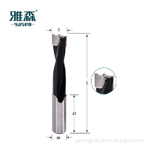 Yasen CNC Solid Carbide Drill Bits for Woodworking: 3mm to 15mm Dowel Bits Suitable for MDF